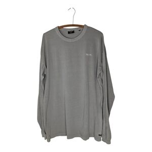 Industrie Australia Men's Long Sleeve Shirt 90s Crew Size Med Gray Stone